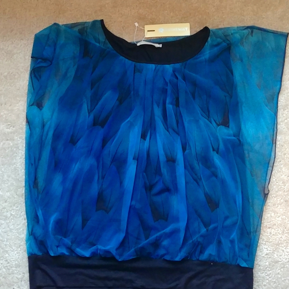 Black and Blue Blouse